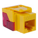 CAT6 RJ45 Keystone Jack for EZ® Style - Yellow, Single IC1078L6YL CAT6 RJ45 Keystone Jack for EZ® Style - Yellow, Single IC1078L6YL